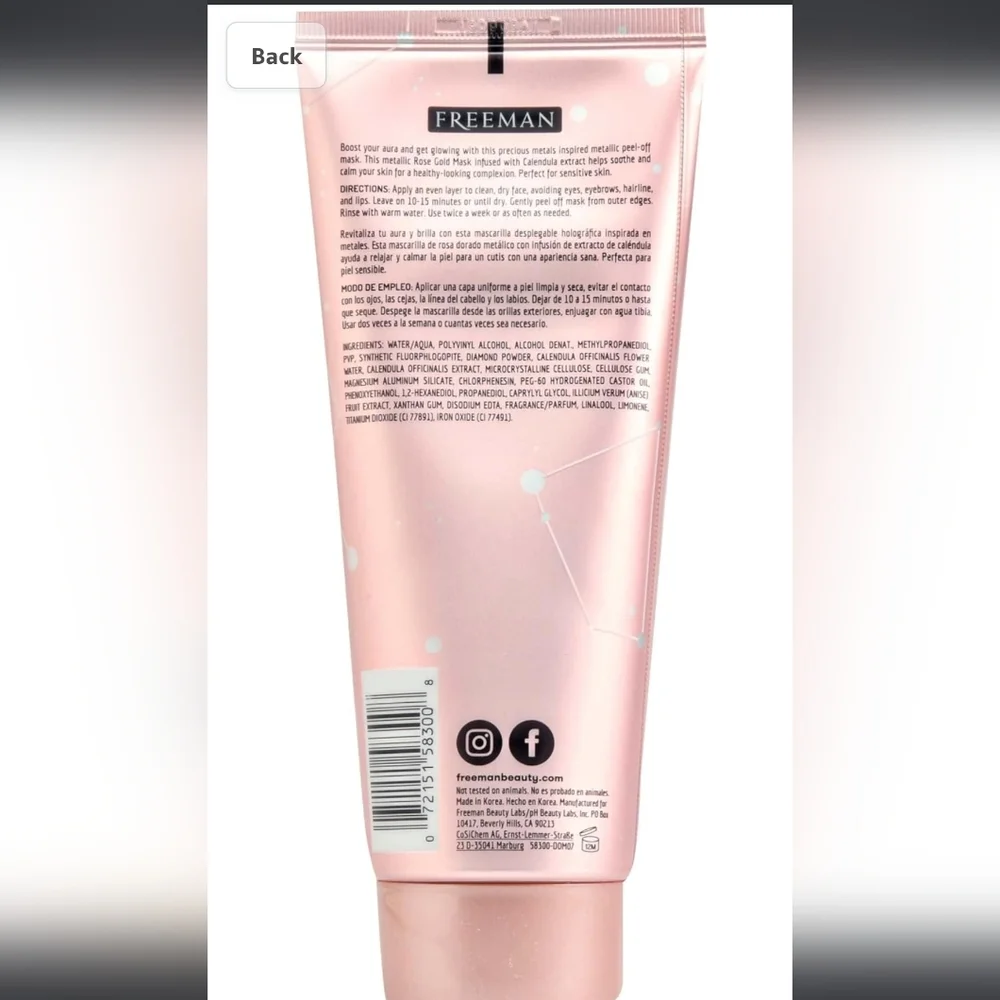 Freeman Cosmic Metallic‎ Peel Off Mask